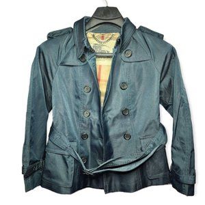 Burberry Navy Blue Short Trench Coat